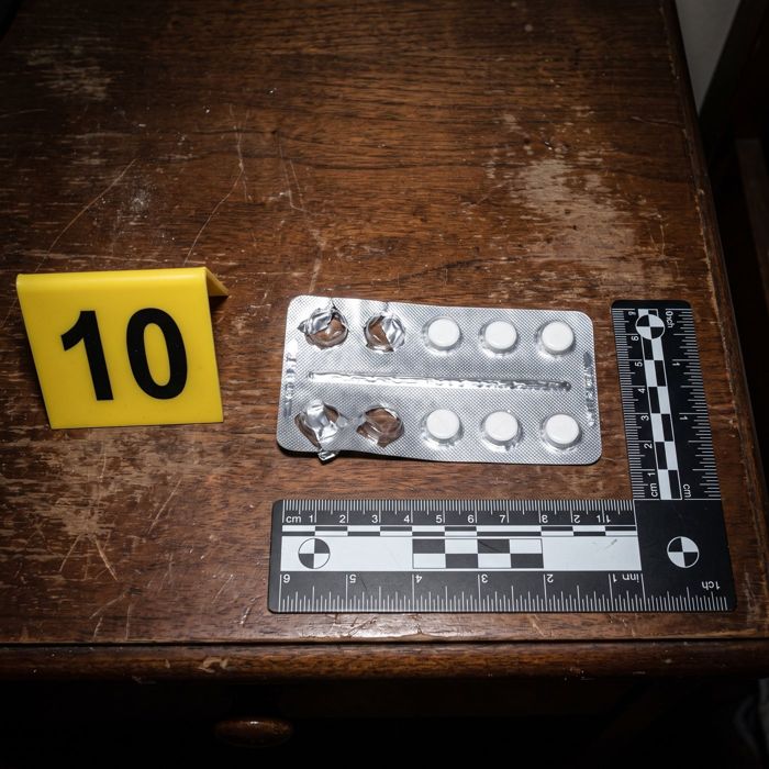 Blíster de pastillas con marcador 10